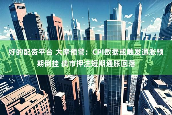 好的配资平台 大摩预警：CPI数据或触发通胀预期倒挂 债市押注短期通胀回落